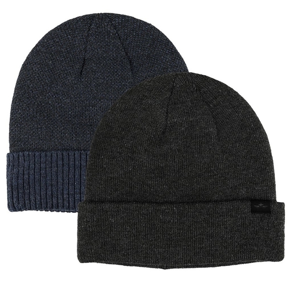 Dockers Knit Cuff Beanie 2 Pack NWT